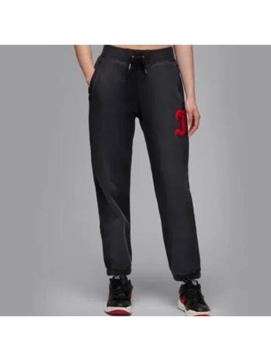 Jordan Pants - Jordan Flight Fleece High Waist Sweatpants In Black size M